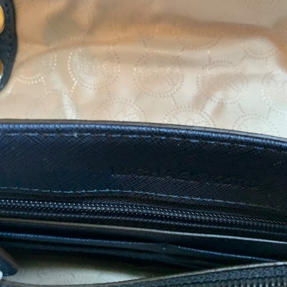 Michael Kors Navy Blue SmallLeather Stud Handbag - Picture 7 of 8